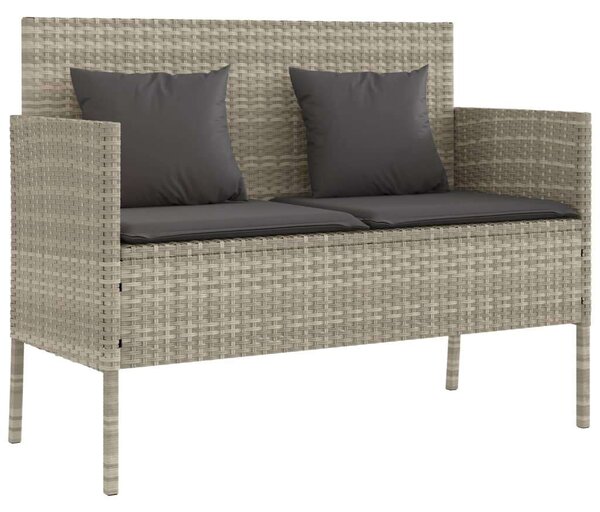 VidaXL Polyrattan Kerti Pad - 113x61x87 cm - Tárolóval
