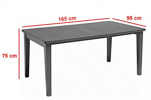 Keter FUTURA Műanyag Kerti Asztal - 165 cm (206366)