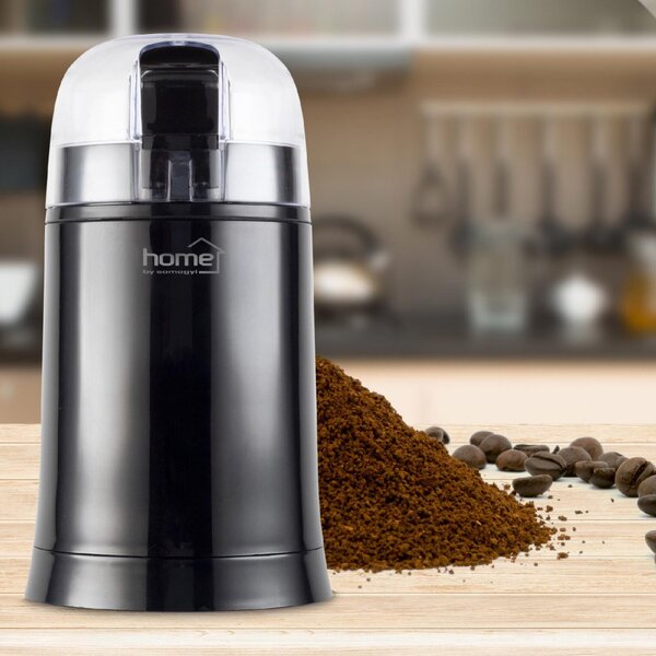 HOME HG KD 75 kávédaráló, teljesítmény 150 W, rozsdamentes tartály és kések, 75 g kapacitás