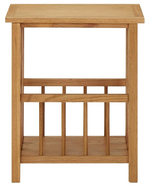 Tömör tölgyfa magazinasztal 45 x 35 x 55 cm