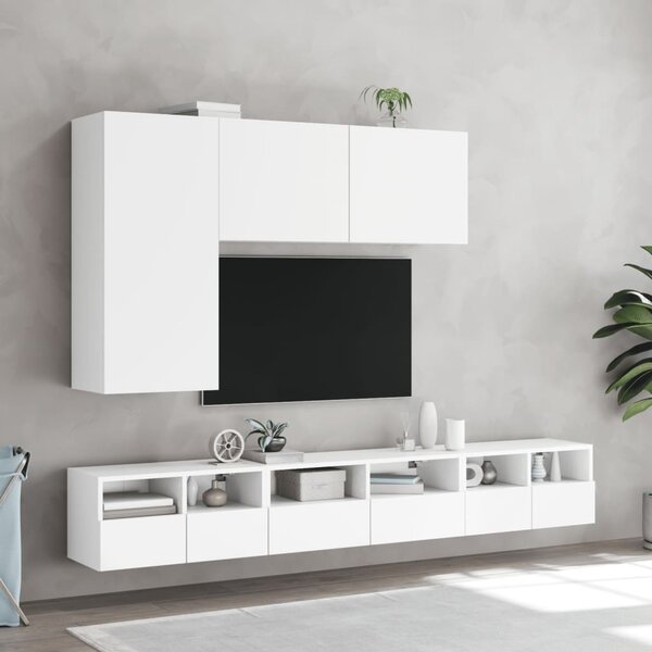 Fehér falra szerelhető TV-szekrény 100 x 30 x 41 cm
