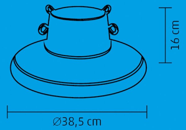 HOME CTH 02 karácsonyfatalp, max. 2,1 m magas fához, 1,6 l víztartály, 50 - 105 mm átmérőhöz, beltéri