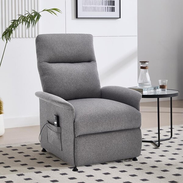 Catini ELYSIO elektromosan állítható relaxációs fotel, világosszürke