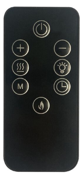 HOME FKK 24 falra szerelhető vagy talpra állítható elektromos látványkandalló, 900W/1800W, heti program, távirányító, fekete