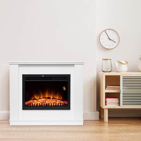 HOME FKKF 01 + FKKI 03 KIT FKK Bora Bora beépíthető elektromos látványkandalló kerettel, fehér