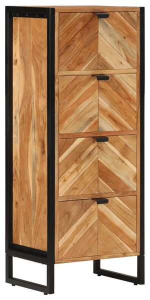 Tömör akácfa fürdőszobaszekrény 40 x 30 x 100 cm
