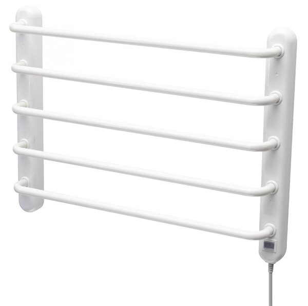 HOME FTW 4 fali fűtött elektromos törölközőszárító, 90W, IPX1 védelem, fehér