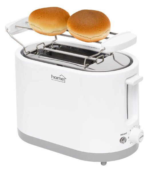 HOME HG KP 22 2 szeletes kenyérpirító, 750W, cooltouch, 7 fokozat, fehér