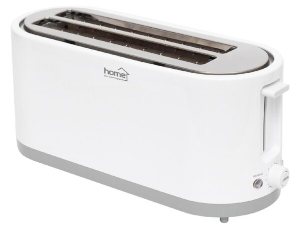 HOME HG KP 42 4 szeletes kenyérpirító, 1400 W, cooltouch, 7 fokozat, zsemlemelegítő, fehér