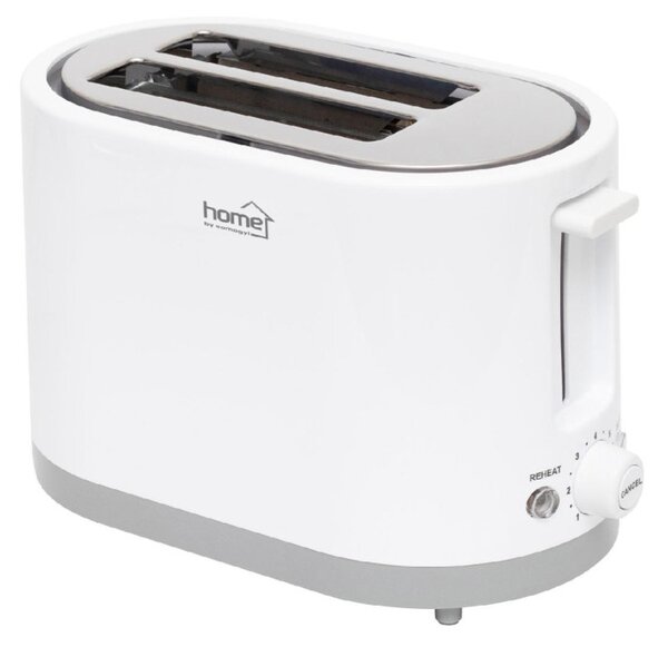 HOME HG KP 22 2 szeletes kenyérpirító, 750W, cooltouch, 7 fokozat, fehér