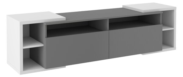 MONA TV asztal, 180x49x44,6, antracit/világos szürke