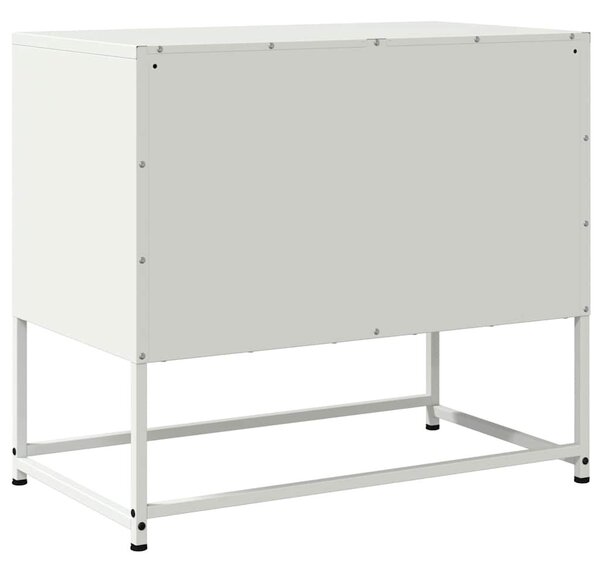 Fehér acél TV-szekrény 68,5x39x60,5 cm