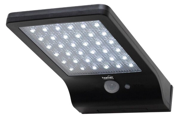 HOME FLP300SOLAR napelemes LED reflektor, 300 lm, PIR mozgásérzékelő, 120° 5m, 36 db hidegfehér SMD LED, energiatakarékos, műanyag, IP44