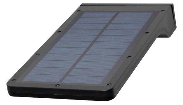 HOME FLP300SOLAR napelemes LED reflektor, 300 lm, PIR mozgásérzékelő, 120° 5m, 36 db hidegfehér SMD LED, energiatakarékos, műanyag, IP44