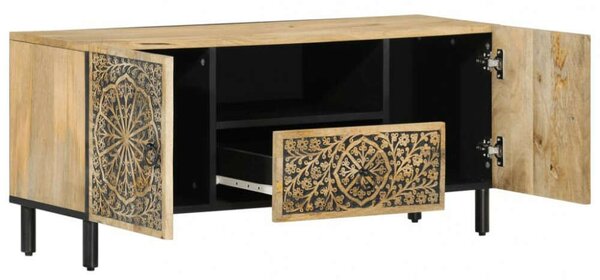VidaXL Mangófa TV-szekrény - Retro - 105x33x46 cm