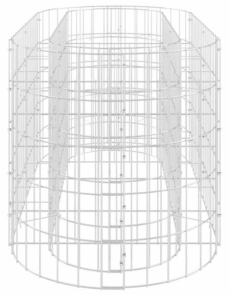 Horganyzott vas gabion magaságyás 120 x 50 x 50 cm