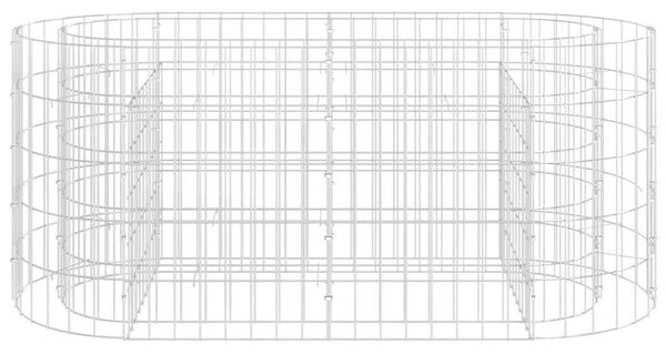 Horganyzott vas gabion magaságyás 120 x 50 x 50 cm