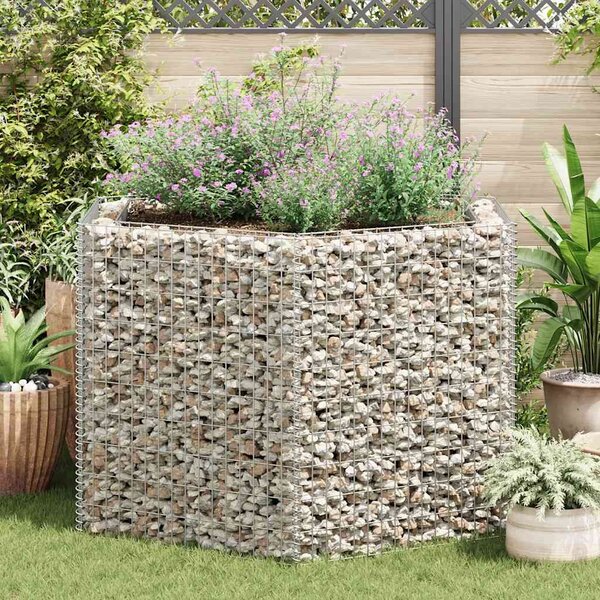 Hatszögletű gabion magaságyás 160 x 140 x 100 cm