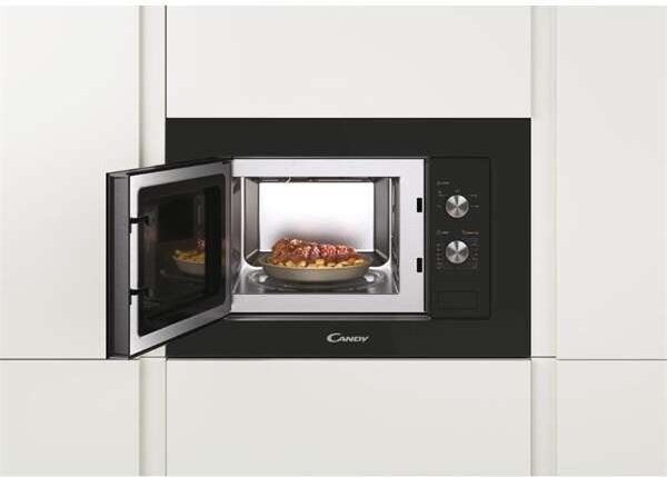 Candy MIS1730B Beépíthető mikrohullámú sütő, 17L, 1000W, 8 fokozat, EasyTouch