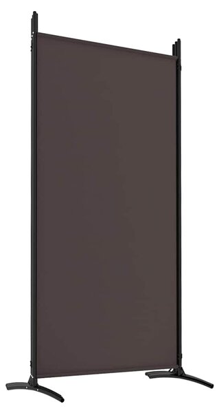 6 paneles barna szövet paraván 520x180 cm