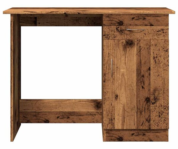 Antik fa színű szerelt fa íróasztal 100 x 50 x 76 cm