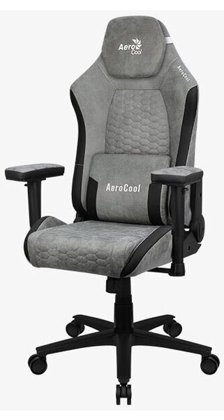 AeroCool Crown AeroSuede Gamer Szék - Szürke/Fekete