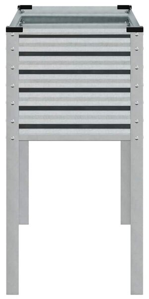 Horganyzott acél kerti virágláda 100 x 45 x 90 cm