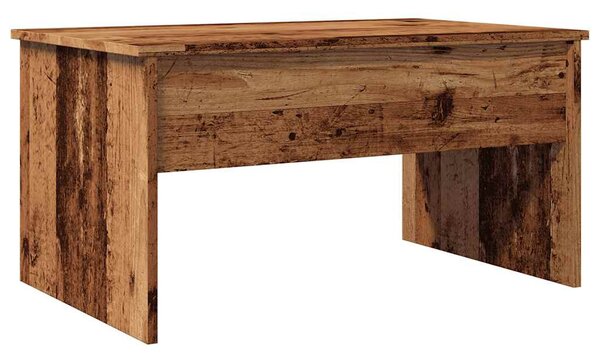 Antik fa színű szerelt fa dohányzóasztal 80 x 50,5 x 41,5 cm