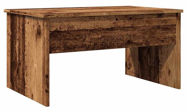 Antik fa színű szerelt fa dohányzóasztal 80 x 50,5 x 41,5 cm