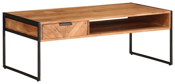 Tömör akácfa dohányzóasztal 110 x 55 x 40 cm