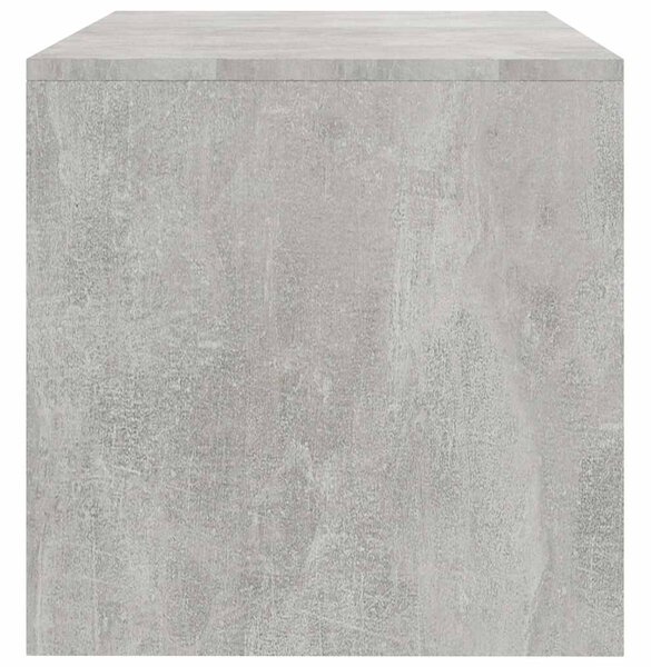 Betonszürke szerelt fa TV-szekrény 100 x 40 x 40 cm