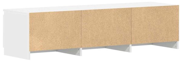Fehér szerelt fa TV-szekrény 140 x 40 x 35,5 cm