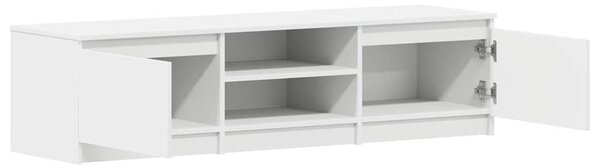 Fehér szerelt fa TV-szekrény 140 x 40 x 35,5 cm