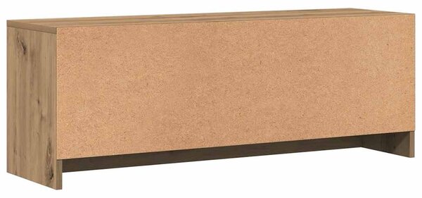 Kézműves tölgy színű szerelt fa TV-szekrény 102x30x37,5 cm