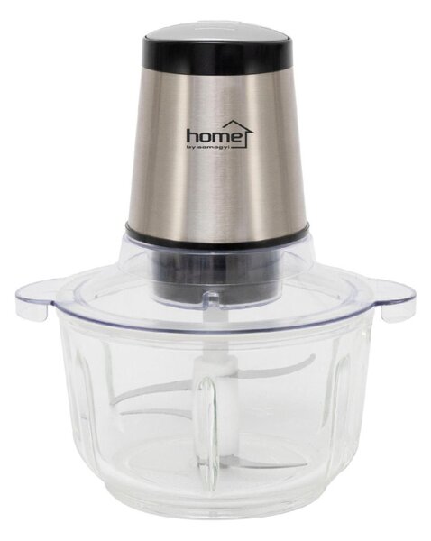 HOME HGAP15 aprító, 400 W, 1,8 L üvegtál, 2 gomb, 2 sebességfokozat, STOP funkció, túlmelegedés elleni védelem, 2 kg