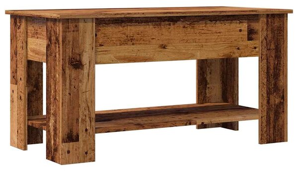 Dohányzóasztal Régi fa 101x49x52 cm Gépelt fa