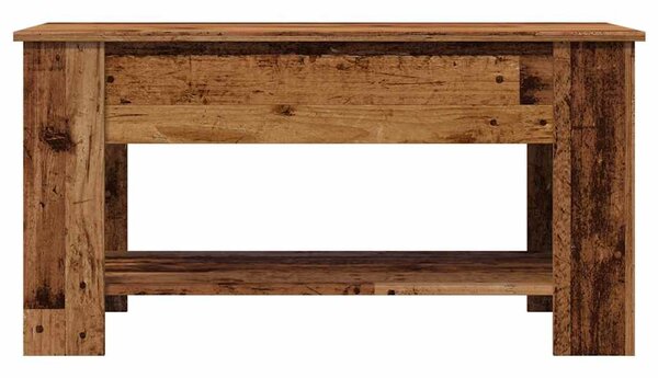 Dohányzóasztal Régi fa 101x49x52 cm Gépelt fa