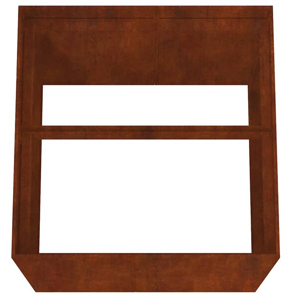 Corten acél növénytartó 80x80x80 cm