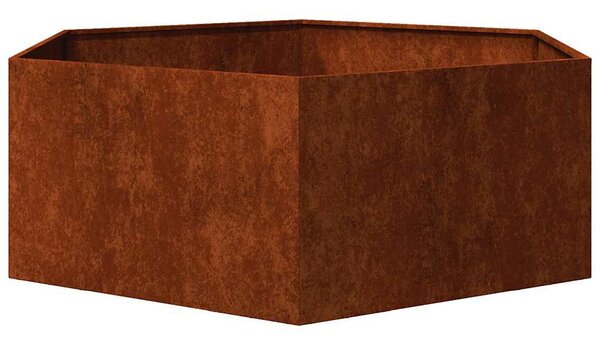Rozsda színű corten acél növénytartó 138x120x45 cm