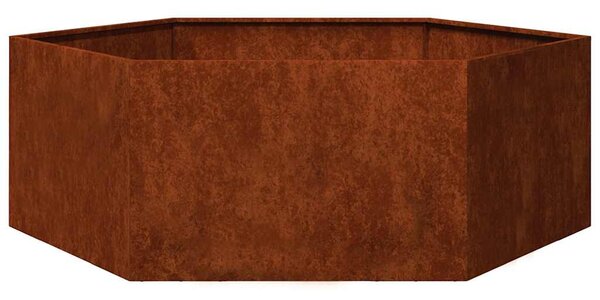 Rozsda színű corten acél növénytartó 138x120x45 cm