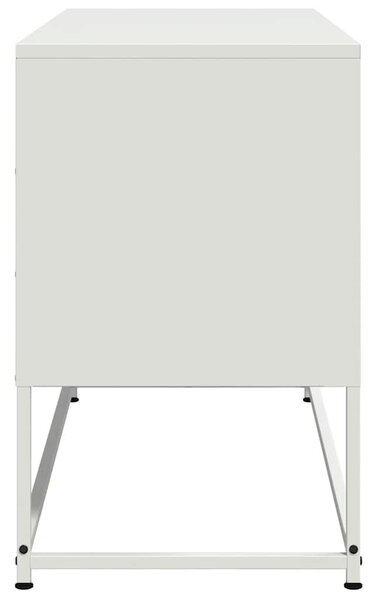 Fehér acél TV-szekrény 100,5x39x60,5 cm