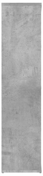 Betonszürke szerelt fa könyvszekrény 50 x 25 x 106 cm