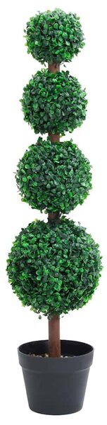 Zöld gömbalakú cserepes műpuszpáng 90 cm