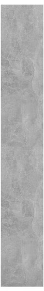 Betonszürke szerelt fa könyvszekrény/térelválasztó 80x30x198 cm