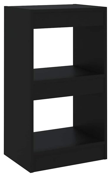 Fekete könyvszekrény/térelválasztó 40 x 30 x 72 cm