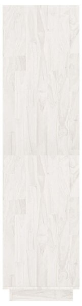 Fehér tömör fenyőfa könyvszekrény/térelválasztó 80x35x135 cm