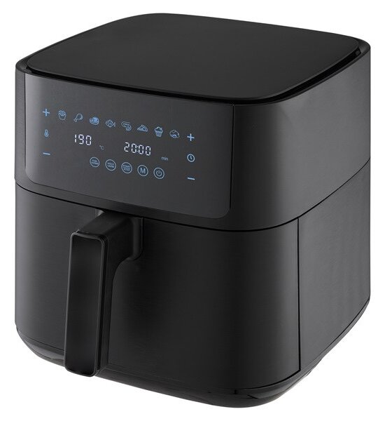 TOO AF-850-B 1800 W fekete 8 L forrólevegős sütő (air fryer) digitális vezérléssel