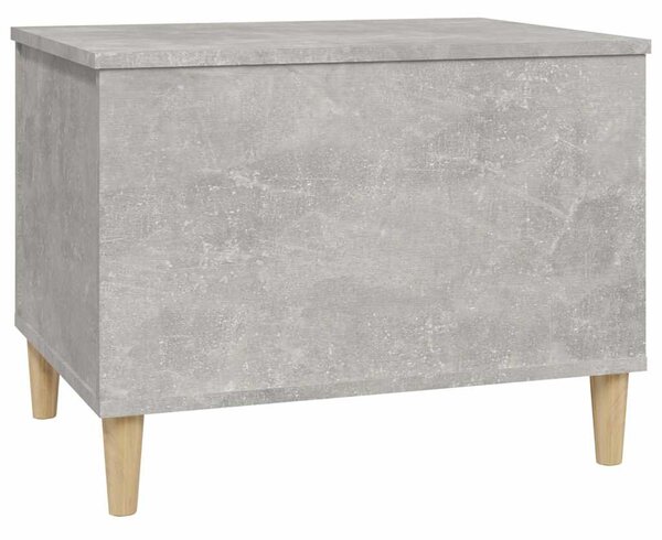 Betonszürke szerelt fa dohányzóasztal 60 x 44,5 x 45 cm