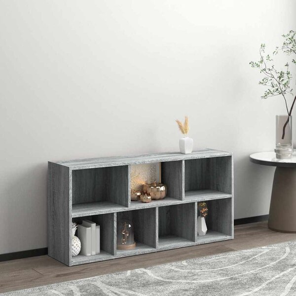 Szürke sonoma színű könyvszekrény 50 x 25 x 106 cm