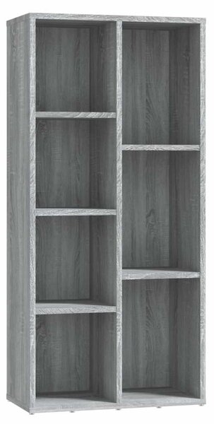 Szürke sonoma színű könyvszekrény 50 x 25 x 106 cm